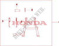 DESCANSO CENTRAL 125 VARADERO para Honda 125 VARADERO DE LUXE 2010