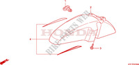 GUARDA LAMAS FRENTE para Honda SH 125 INJECTION 2005