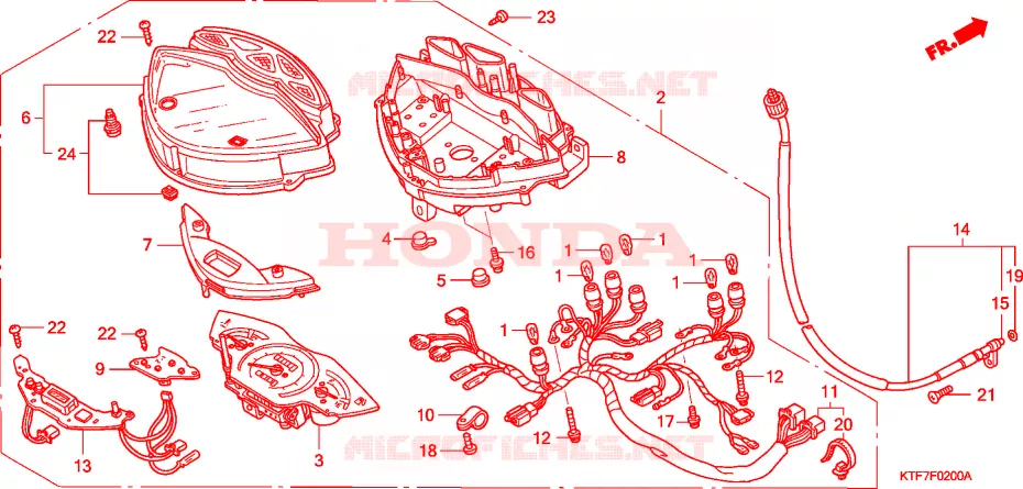 INDICADORES Honda SCOOTER 125 SH 2006  SH1256