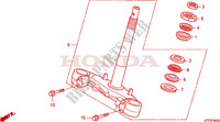 COLUNA DIRECCAO para Honda SH 125 R, FREIN ARRIERE TAMBOUR, TOP BOX 2010