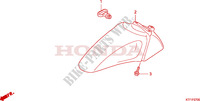 GUARDA LAMAS FRENTE para Honda SH 125 R, REAR DRUM BRAKE, TOP BOX 2010