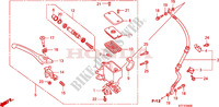 TRAVAO FR.BOMBA PRINCIPAL(SH125D/150D) para Honda SH 150 D REAR DRUM BRAKE 2ED 2009