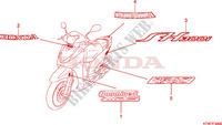 MARCA para Honda SH 300 SPORTY ABS SPECIAL 3ED 2008