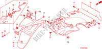 GUARDA LAMAS TRASEIRO para Honda SH 300 ABS SPECIAL 2009