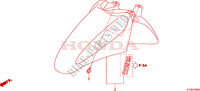 GUARDA LAMAS FRENTE para Honda SH 300 ABS TOP BOX 2011