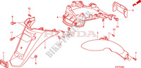 GUARDA LAMAS TRASEIRO para Honda PES 125 INJECTION 2008