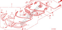 LUZ COMBINADA TRASEIRA para Honda PES 150 R TWO TONES SPECIAL 2008