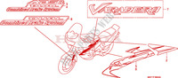 MARCA/FAIXA para Honda XL 1000 VARADERO ABS RED 2009