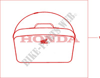 SACO INTERIOR MALA TRASEIRA para Honda XL 1000 VARADERO ABS 2009