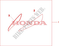 SIDE FAIRING ACCENT para Honda XL 1000 VARADERO 2007
