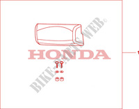 TOP BOX PILLION PAD (LOW) para Honda XL 1000 VARADERO 2007