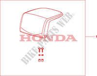 TOP BOX PILLION PAD (TOP) para Honda XL 1000 VARADERO ABS 2009