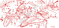 GUARDA LAMAS TRASEIRO para Honda TRANSALP 700 ABS 2009