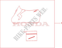 CAPA PROTECCAO * INTERIOR para Honda CB 1000 R ABS 2009