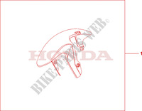 GUARDA LAMAS FRENTE FIBRA DE CARBONO para Honda CB 1000 R ABS 2009
