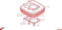 CILINDRO para Honda TRX 250 FOURTRAX RECON Standard 2011