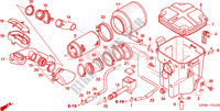 FILTRO AR para Honda FOURTRAX 500 FOREMAN 4X4 Electric Shift 2006