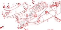 SILENCIADOR ESCAPE para Honda FOURTRAX 500 FOREMAN 4X4 Electric Shift 2006