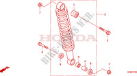 AMORTECEDOR TRASEIRO para Honda FOURTRAX 420 RANCHER 4X4 Manual Shift 2007