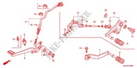 DESCANCO CENTRAL/PEDAL TRAVAOES para Honda CROSSRUNNER 800 2011