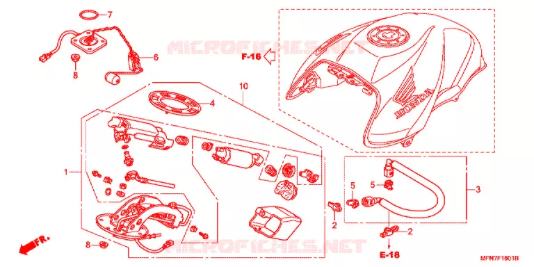 DEPOSITO COMBUSTIVEL/BOMBA COMBUSTIVEL Honda MOTO 1000 CB 2012  CB1000RC