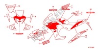 EMBLEMA/FAIXA (3) para Honda CBR 125 REPSOL 2012