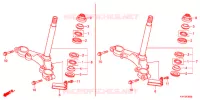 COLUNA DIRECCAO/PONTE SUPERIOR (1) para Honda CB1 125 RADIOS RUEADA 2012