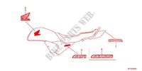 EMBLEMA/FAIXA (2) para Honda CB1 125 RADIOS RUEADA 2012
