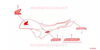EMBLEMA/FAIXA (2) para Honda CB1 125 RADIOS RUEADA 2012
