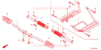POUSA PES/BRACO DE CONTRA GOLPE/ PEDAL MUDANCAS para Honda CB1 125 RADIOS RUEADA 2012