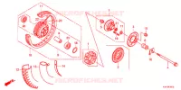 RODA TRASEIRA (RAYON) para Honda CB1 125 RADIOS RUEADA 2012