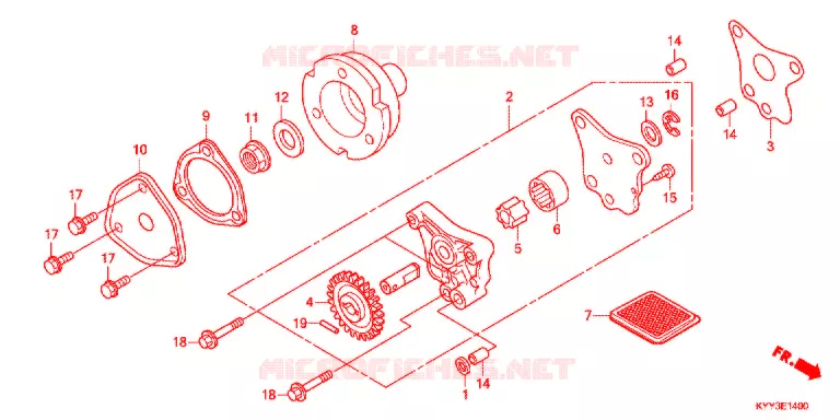 CARTER/BOMBA OLEO Honda MOTO 125 CB 2012  CGX125SHC_S