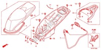 BANCO/CAIXA BAGAGEM para Honda SH 125 TOP CASE BRONZE 4F 2012