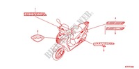 MARCA/EMBLEMA para Honda SH 125 TOP CASE BRONZE 5F 2012