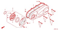 TAMPA CARTER ESQUERDA/ GERADOR(2) para Honda SH 125 2012