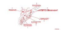 MARCA para Honda SH 300 R ABS BLANC TYPE 2F 2012
