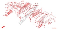 TAMPA FRENTE/FILTRO AR para Honda SH 300 R ABS BLANC TYPE 2F 2012