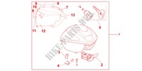 TOP CASE 35L MOONDUST SILVER MET para Honda SH 300 2012