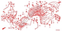 GUARDA LAMAS TRASEIRO para Honda FOURTRAX 420 RANCHER 4X4 Electric Shift 2012