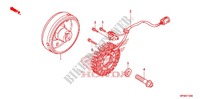 TAMPA CARTER ESQUERDA/ GERADOR(2) para Honda FOURTRAX 420 RANCHER 4X4 Electric Shift 2012