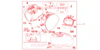 MALAS LATERAIS 29L VERMELHO R 342C para Honda VFR 1200 DCT 2012