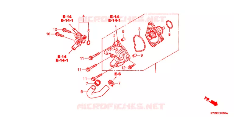 BOMBA AGUA Honda SCOOTER 125 PCX 2013  WW125EX2C