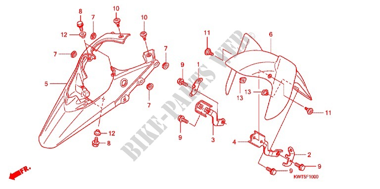 GUARDA LAMAS FRENTE para Honda XRE 300 ABS 2012