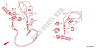 MANETE/INTERRUPTOR/CABO/RETROVISOR para Honda SH 125 TOP CASE SPECIAL 2011