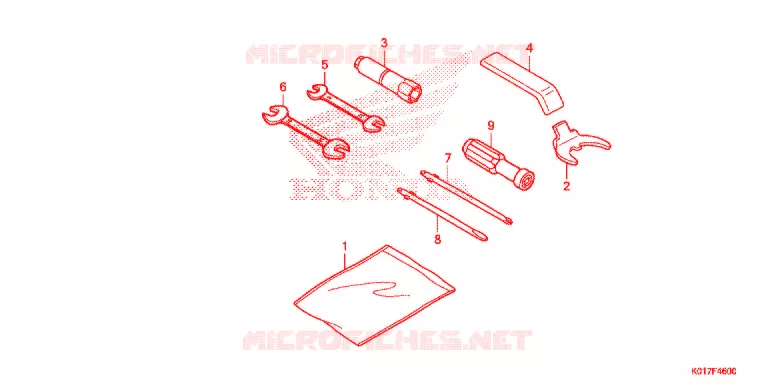 FERRAMENTAS/CAIXA DE BATERIA Honda SCOOTER 150 SH 2013  SH150D