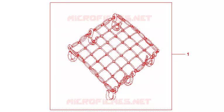 RUBBER NET A Honda SCOOTER 150 SH 2013  SH150D