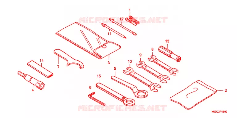 FERRAMENTAS/CAIXA DE BATERIA Honda MOTO 1100 CB 2013  CB1100AD