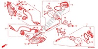 PISCA(2) para Honda CBR 1000 RR WHITE 2012