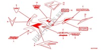 EMBLEMA/FAIXA (CBR1000RRC/RAC) para Honda CBR 1000 RR VERMELHO PRETO 2012