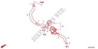 VALVULA DE CONTROLE DE INJECAO DE AR para Honda CBR 1000 RR FIREBLADE RED 2012